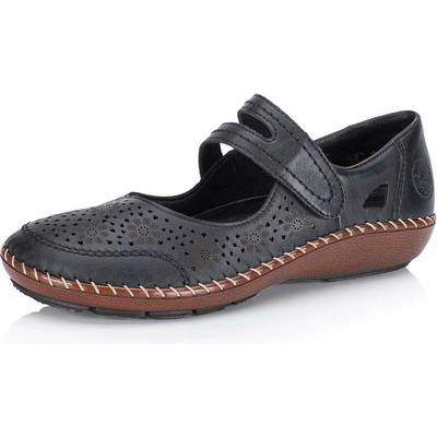 Rieker Dámské baleriny 44875-00 schwarz