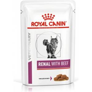 Royal Canin weterynaria ROYAL CANIN ROYAL CANIN Renal with Beef 12x85g saszetka