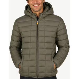 Geographical norway Aipter Puffer Hoodie Jacket Khaki - magazinko