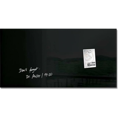 Magnetická, sklenená tabuľa 46 x 91 cm SIGEL čierna