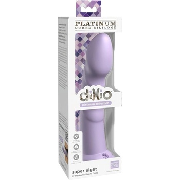 Pipedream Dillio Platinum Super Eight 8" Silicone Dildo fialové