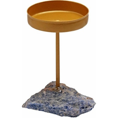 Nefertitis Svícen na čajovou svíčku Křemen se sodalitem NF64492 - 5 x 9 cm