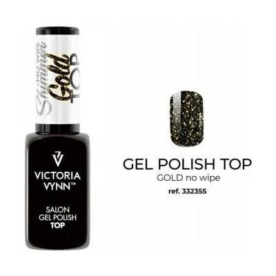 Top s drobnými zlatými částečkami na nehty Victoria Vynn 8 ml Shimmer Gold