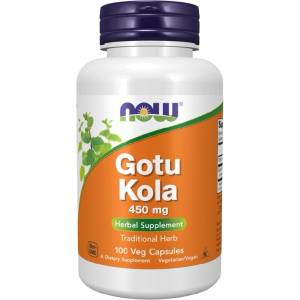 NOW NOW Gotu Kola 450mg, 100 Veg Capsules - fitnesdobavki - 17,58 лв