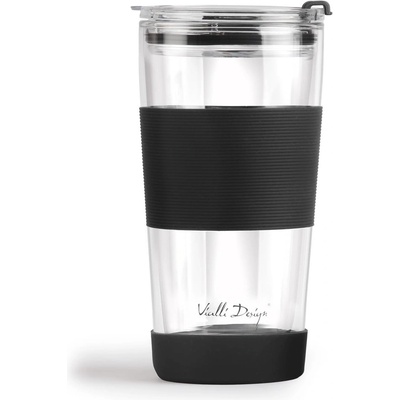 Vialli Design Черна термочаша 600 ml Fuori - Vialli Design (5901638730374)
