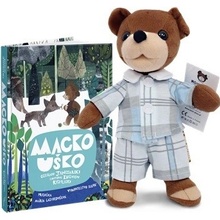 Set Kniha a Plyšový medvedík Macko Uško 30 cm