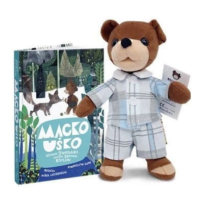 Set Kniha a Plyšový medvedík Macko Uško 30 cm