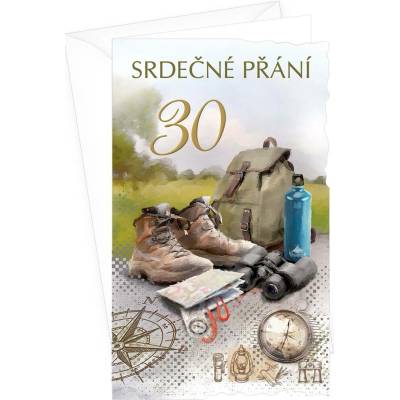 ARGUS Přání k 30. narozeninám s klopou na peníze 15-6562c30