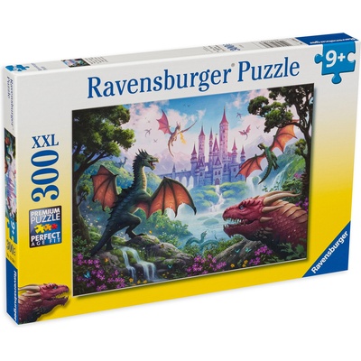 Ravensburger Пъзел Ravensburger от 300 XXL части - Гневът на драконите (13356)