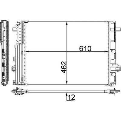 Kondenzátor, klimatizace MAHLE AC 446 000S (AC446000S)
