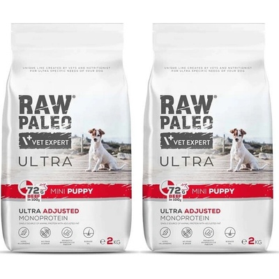 Raw Paleo Ultra Mini Puppy Beef 2 x 2 kg