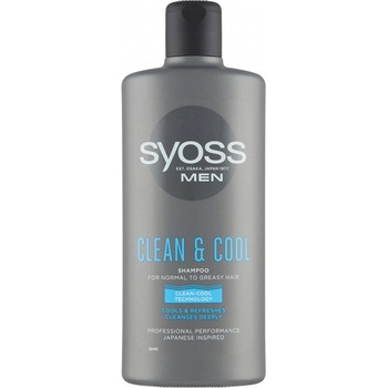 Syoss Men Clean & Cool šampón 440 ml