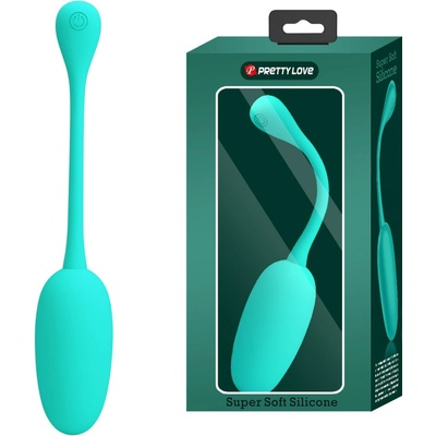 Pretty Love Knucker Super Soft Silicone Vibration Egg Aqua Green