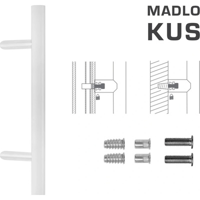 MPkovania FT - MADLO kód K10 Ø 35 mm SP ks Rozteč madla: 700 mm, Rozmer profilu madla: Ø 35 mm, Dĺžka: 1000 mm