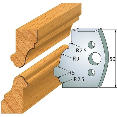 IGM profil 558 - pár nožů 50x4mm SP