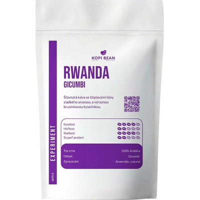 Kopi Bean Rwanda Gicumbi, Anaerobic natural 100 g