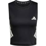 adidas Дамски топ Adidas Women's ADI365 Running Climacool Iconic Crop Tank Top - Black - размер XL (916-7573-0116)