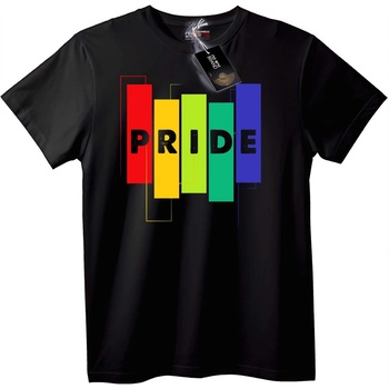 NOONEBRAND Тениска Pride дъга - 2XL, Black
