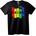 NOONEBRAND Тениска Pride дъга - 2XL, Black