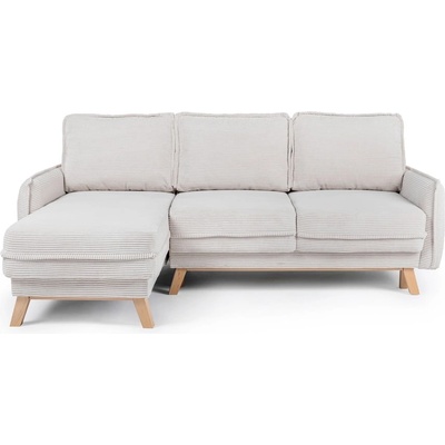 Bonami Променлив бежов велурен разтегателен диван Tori - Bonami Selection (TORICORNERPOSO100)