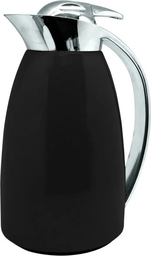 Nerthus 1 л черна двустенна термокана инокс от Nerthus (VBFIH726)