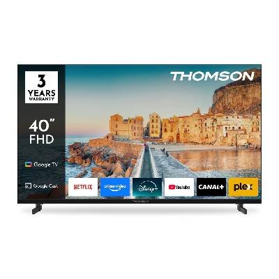 Телевизор Thomson 40FG2S15, 40" (101.6cm) Full HD DLED Smart TV, HDR10, DVB-T2/C/S2, Wi-Fi, Bluetooth, LAN, 3x HDMI, 2x USB (40FG2S15)
