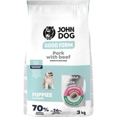 John Dog Good Form Puppy Pork with beef 3 kg