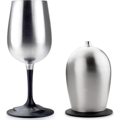 GSI GLACIER STAINLESS NESTING WINE GLASS