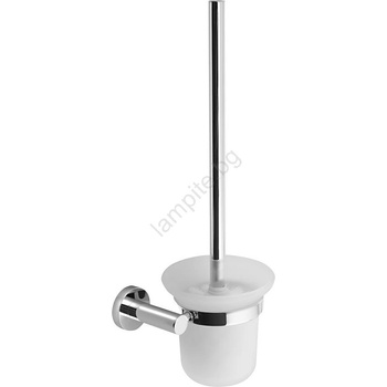 SAPHO - Стенна четка за WC X-ROUND, матово стъкло/лъскав хром (SH0394)