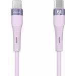 Nillkin Кабел Nillkin Flowspeed Silicon, от USB C(м) към USB C(м), 1m, 60W, розов (NLK1399)
