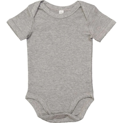 Babybugz Body BZ dětské krátký rukáv Melír šedá
