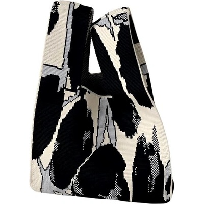 Annam Tote bag skvrny 34 × 20 cm černé