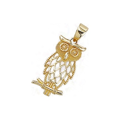 Luxur Přívěsek Owleta ze žlutého zlata 585 14 2 1527.0Z00.0.00.000.23