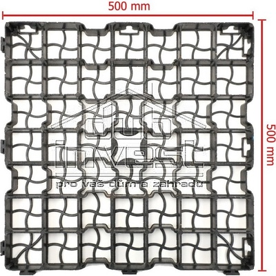 Geosystém GE50 max 500 x 500 x 50 mm černá 1 ks
