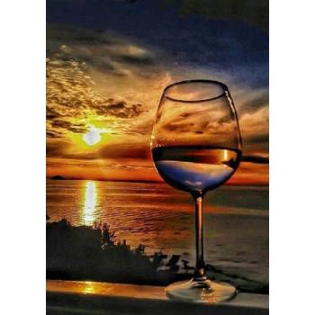 Norimpex - Puzzle Diamant painting: Glasses on the coast 30x40cm - 1 - 39 piese