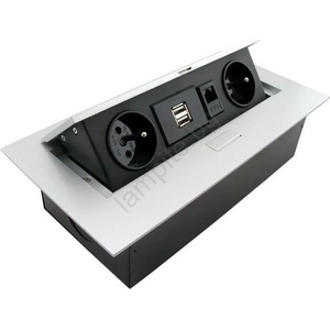 FK technics Модул с контакти 2x230V/2xUSB/1xRJ45 (FK0040)