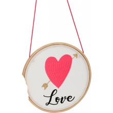 Amadeus detská závesná dekorácia srdce Love