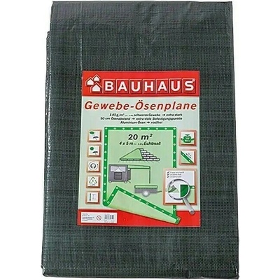 BAUHAUS Zakrývacia plachta, 4 × 5 m, 140 g/m², zelená, 11611