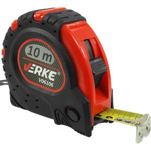 VERKE Ролетка 10mx24mm жълта 66220 (V06106)