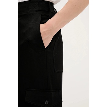 Desigual Панталон Desigual SAGUN в черно с кройка тип карго, с висока талия 25WWPW08 (25WWPW08)