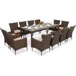 Garden Point Техноратанови градински мебели Milan/Grenada 12 с голяма маса Garden Point кафява (GAP501-12)