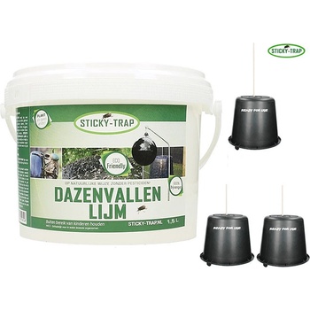 Sticky Trap Set 3 ks Kyblík a Lep 1,5 l
