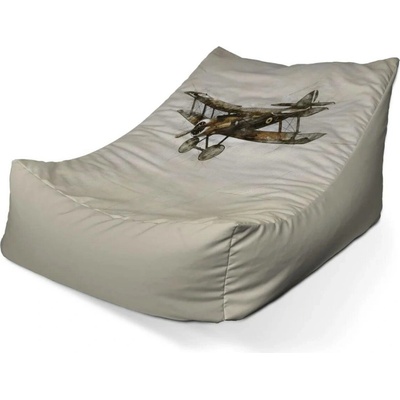 Sablio sedací vak lounge Historický dvouplošník Vintage 80 x 95 x 50 cm