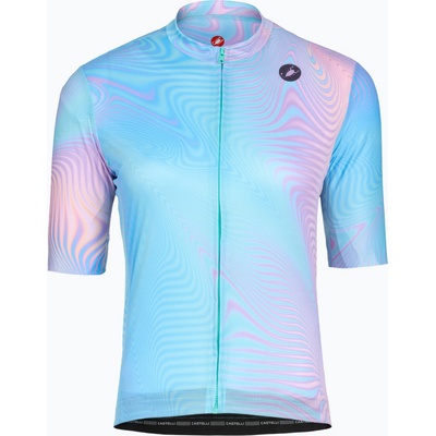 Castelli Cosmic Vortex jersey Multicolor/ Pink green