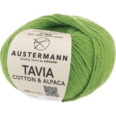 Austermann TAVIA - 85% bavlna, 15% alpaka - Ručně pletací příze Barva: 06. grass