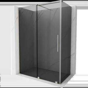 Mexen Velar плъзгаща се душ кабина 150 x 70 cm, графит, четка никел - 871-150-070-41-97 (871-150-070-41-97)