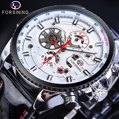 Forsining Часовник forsining vi-14583 - Черен / Сребърен kp14583