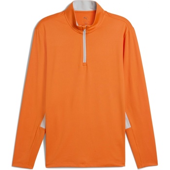 PUMA Блуза с яка Puma Men's 1/4 Zip Long Sleeve Performance Polo Shirt - Rickie Orang