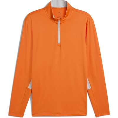 PUMA Блуза с яка Puma Men's 1/4 Zip Long Sleeve Performance Polo Shirt - Rickie Orang