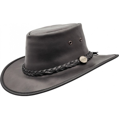 Barmah Hats Squashy Fullgrain čierny